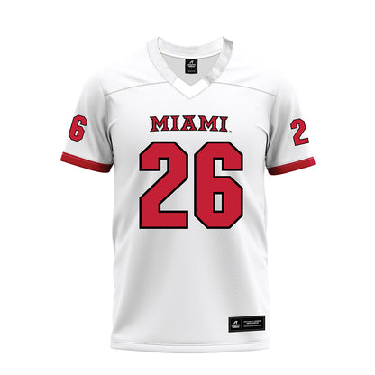 Miami of Ohio - NCAA Football : Eli Coppess - 2023 White Premium Football Jersey