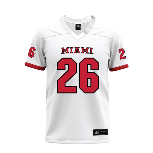 Miami of Ohio - NCAA Football : Eli Coppess - 2023 White Premium Football Jersey