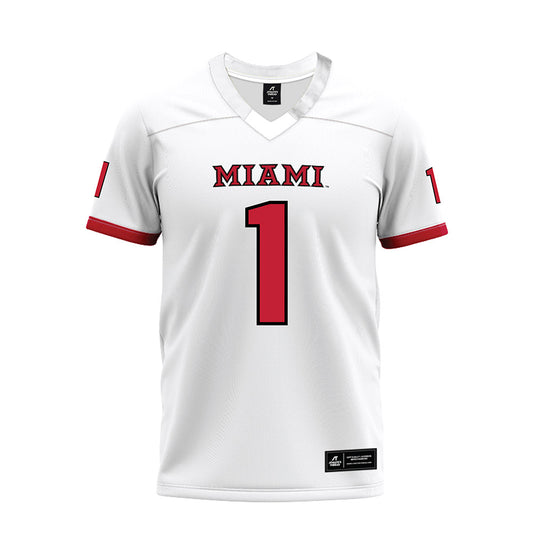Miami of Ohio - NCAA Football : Dillon Tatum - 2023 White Premium Football Jersey-0