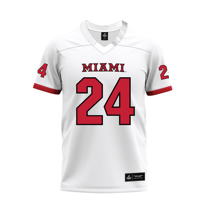 Miami of Ohio - NCAA Football : Mychal Yharbrough - 2023 White Premium Football Jersey