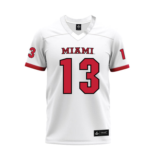 Miami of Ohio - NCAA Football : Desmon Yharbrough - 2023 White Premium Football Jersey-0