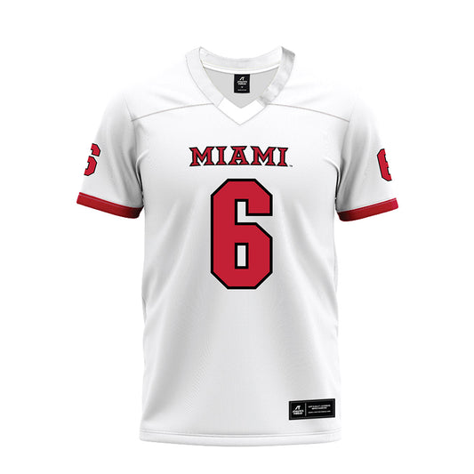 Miami of Ohio - NCAA Football : Adrian Walker Jr - 2023 White Premium Football Jersey-0