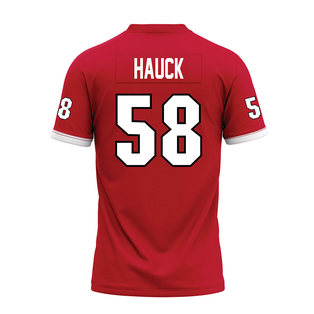 Miami of Ohio - NCAA Football : Maximus Hauck - 2023 Red Premium Football Jersey-1