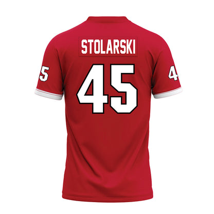 Miami of Ohio - NCAA Football : Ryan Stolarski - 2023 Red Premium Football Jersey-1