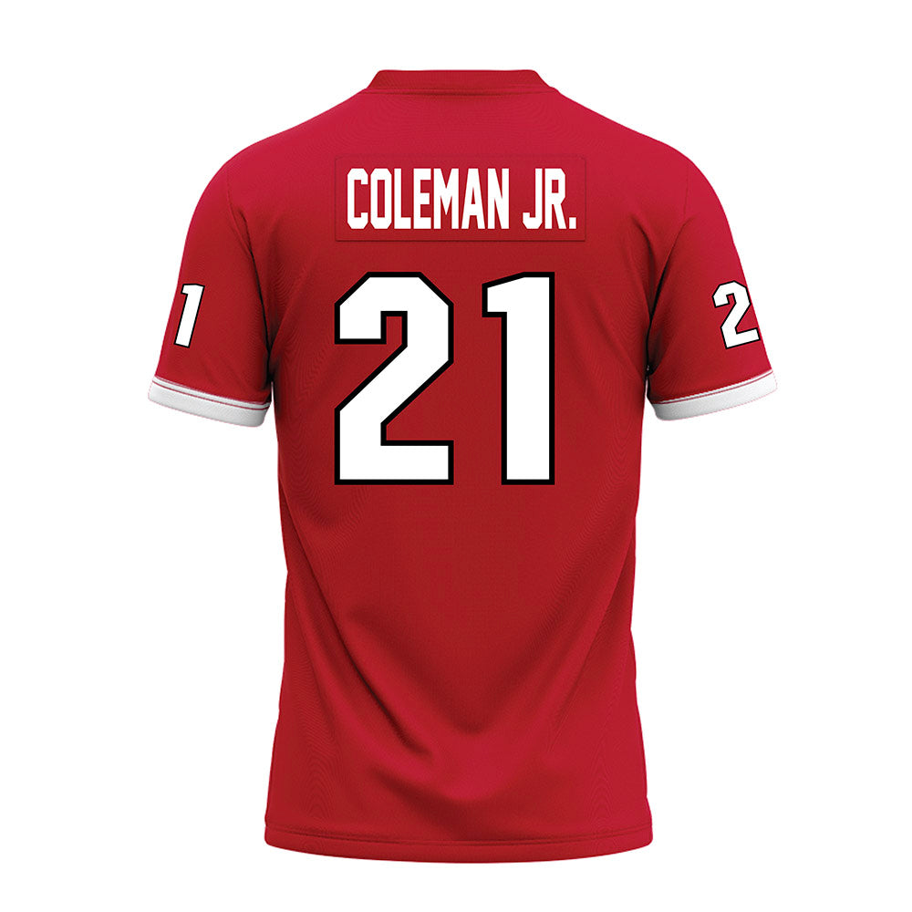 Miami of Ohio - NCAA Football : Toney Coleman Jr. - 2023 Red Premium Football Jersey-1