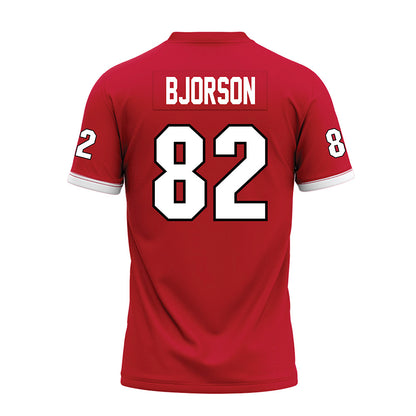 Miami of Ohio - NCAA Football : Andrew Bjorson - 2023 Red Premium Football Jersey-1