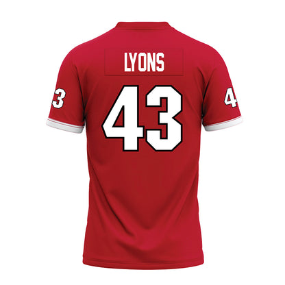 Miami of Ohio - NCAA Football : Grant Lyons - 2023 Red Premium Football Jersey