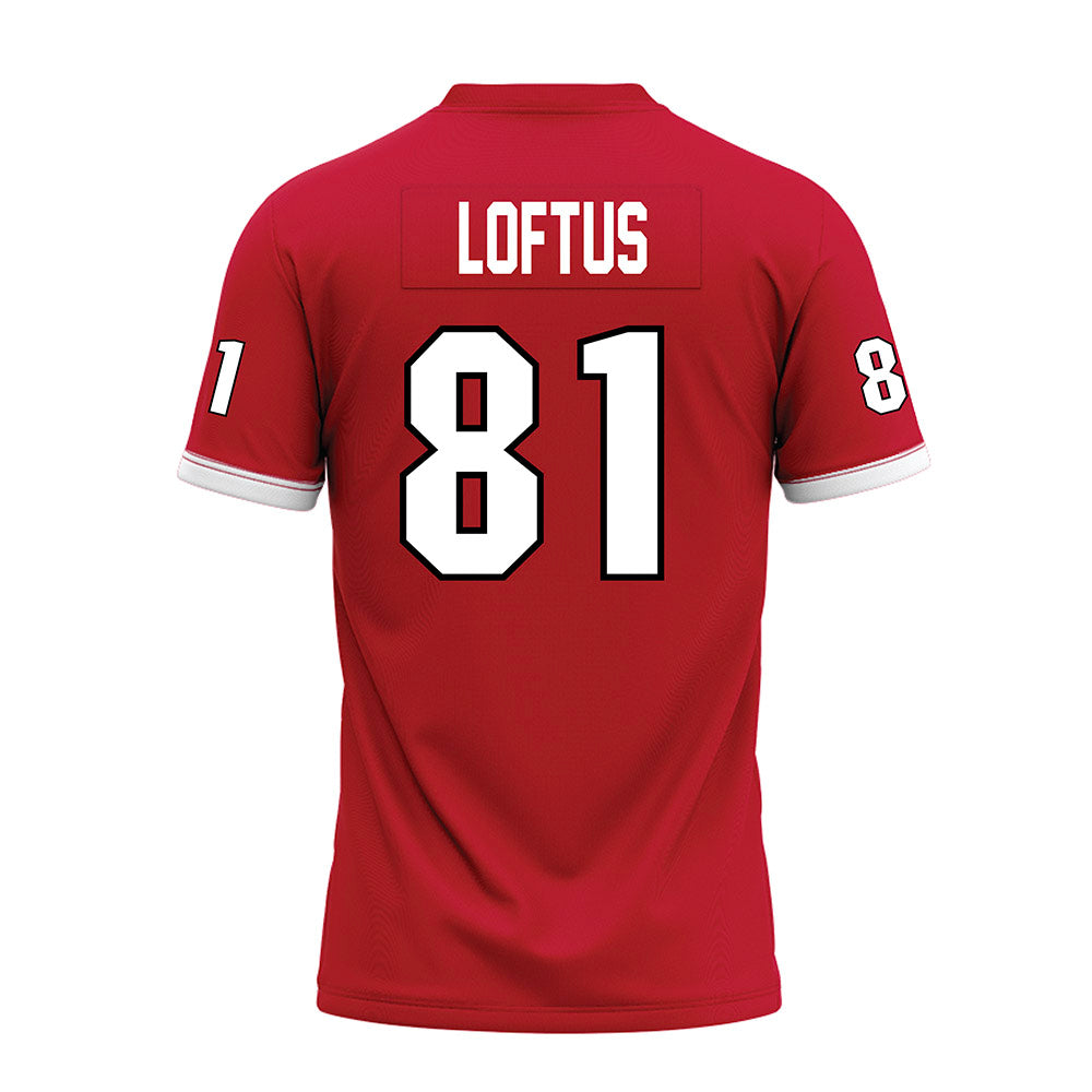 Miami of Ohio - NCAA Football : Brendan Loftus - 2023 Red Premium Football Jersey-1