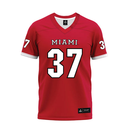 Miami of Ohio - NCAA Football : Vito McConnell - 2023 Red Premium Football Jersey-0