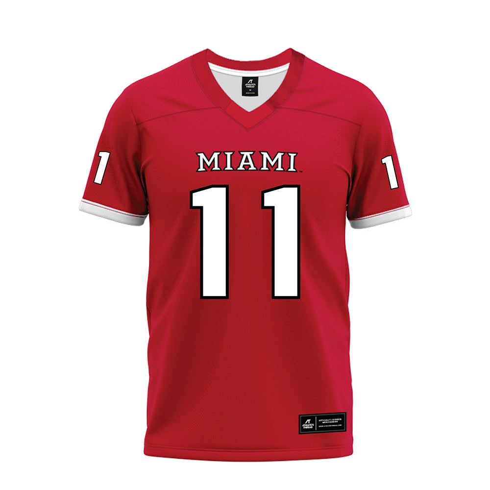 Miami of Ohio - NCAA Football : Isaiah Rollins - 2023 Red Premium Football Jersey-0