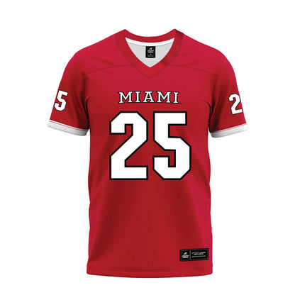 Miami of Ohio - NCAA Football : Ike Steward - 2023 Red Premium Football Jersey-0