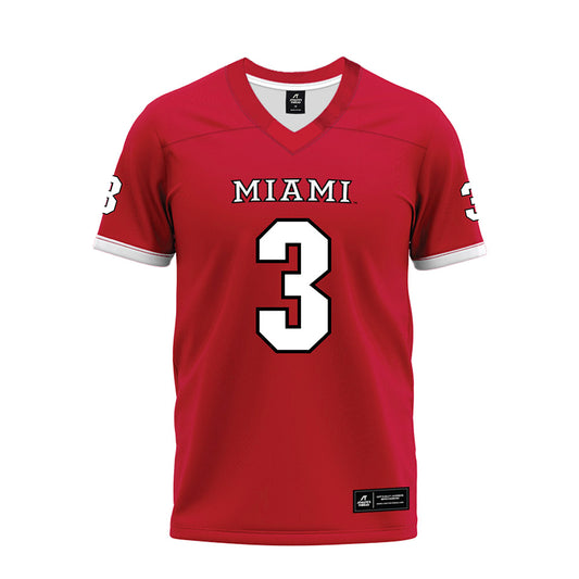 Miami of Ohio - NCAA Football : Quintin Simmons - 2023 Red Premium Football Jersey-0