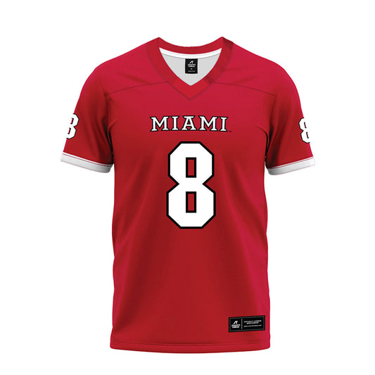 Miami of Ohio - NCAA Football : Damarion Witten - 2023 Red Premium Football Jersey-0