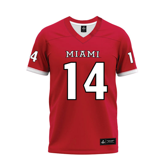 Miami of Ohio - NCAA Football : D'Shawntae Jones - 2023 Red Premium Football Jersey-0