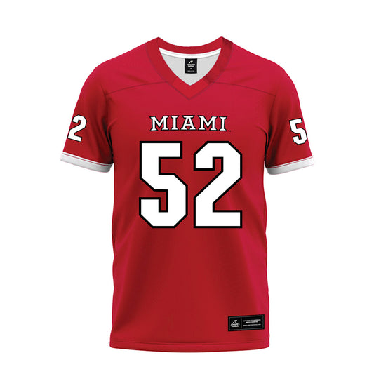 Miami of Ohio - NCAA Football : Marcus Moore Jr - 2023 Red Premium Football Jersey-0