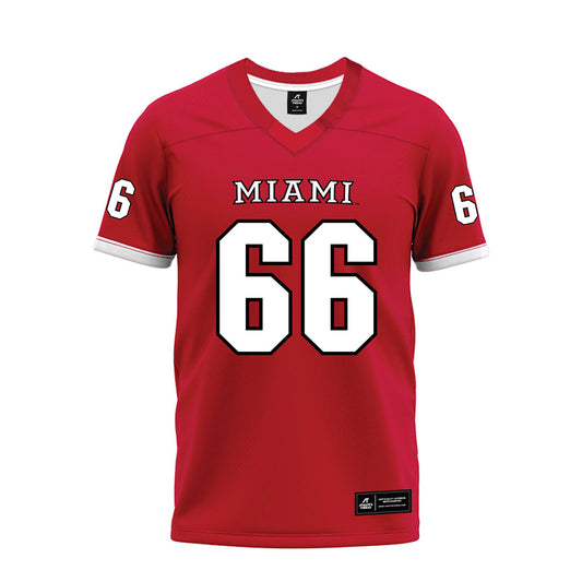 Miami of Ohio - NCAA Football : Dominik Kosznicki - 2023 Red Premium Football Jersey-0