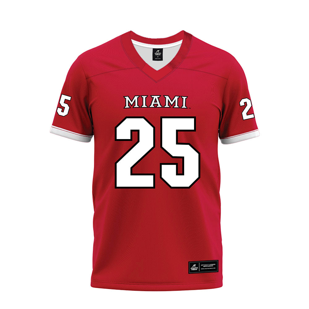 Miami of Ohio - NCAA Football : Mitchell Bolden - 2023 Red Premium Football Jersey-0