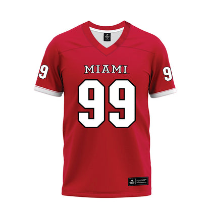 Miami of Ohio - NCAA Football : Oyeka Alexander - 2023 Red Premium Football Jersey-0