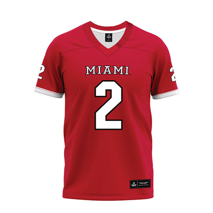 Miami of Ohio - NCAA Football : Jackson Pons - 2023 Red Premium Football Jersey-0