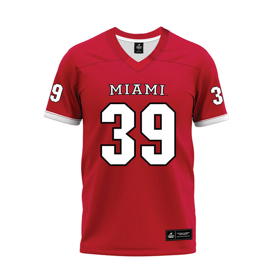 Miami of Ohio - NCAA Football : Eli Limouris - 2023 Red Premium Football Jersey-0