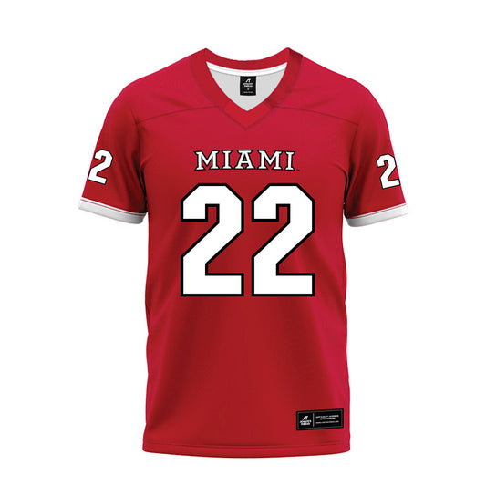 Miami of Ohio - NCAA Football : Bai Jobe - 2023 Red Premium Football Jersey-0