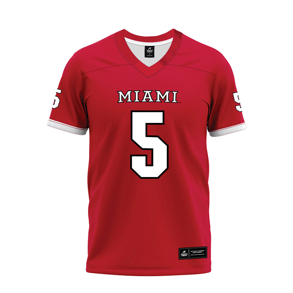 Miami of Ohio - NCAA Football : Devin Bell - 2023 Red Premium Football Jersey-0