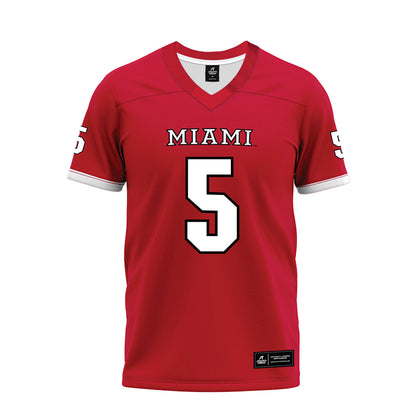 Miami of Ohio - NCAA Football : Devin Bell - 2023 Red Premium Football Jersey-0