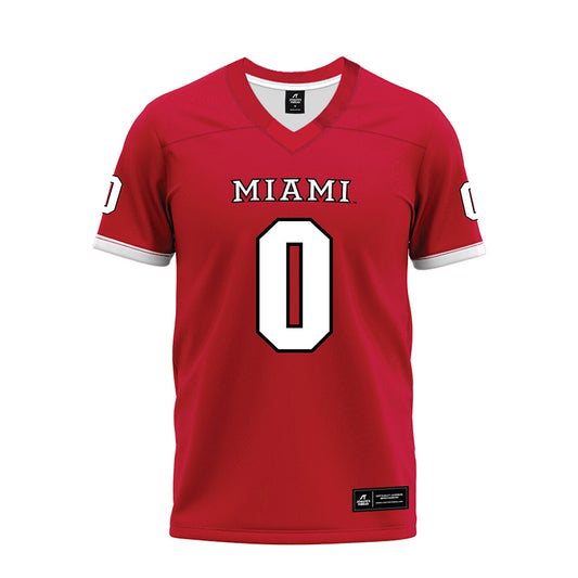 Miami of Ohio - NCAA Football : Amariyun Knighten - 2023 Red Premium Football Jersey-0