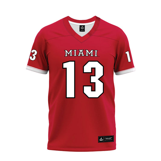 Miami of Ohio - NCAA Football : Desmon Yharbrough - 2023 Red Premium Football Jersey-0