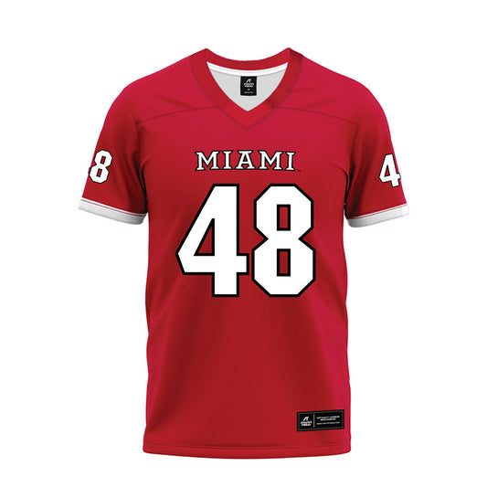 Miami of Ohio - Football Alumni : Chase Becker - 2023 Red Premium Football Jersey