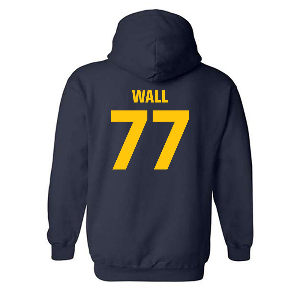 Drexel - NCAA Men's Lacrosse : Lincoln Wall - Classic Shersey Hooded Sweatshirt-1