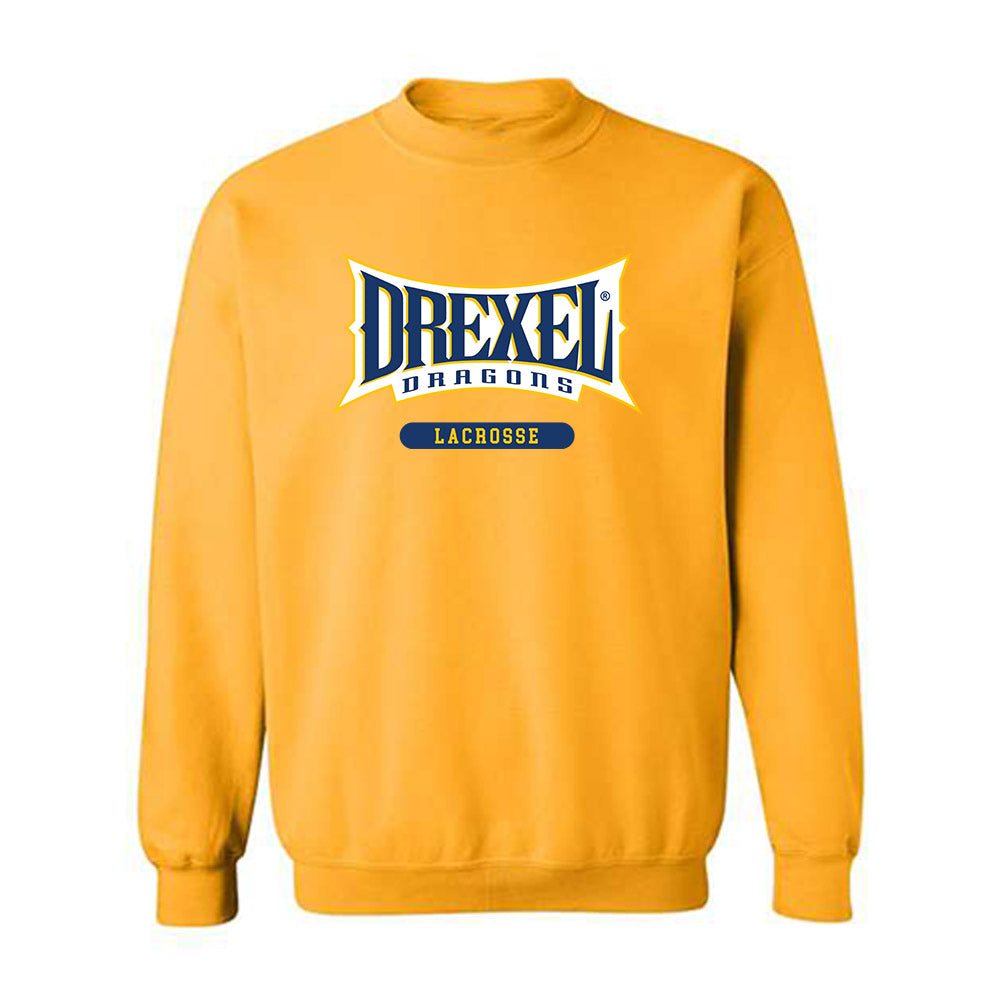 Drexel - NCAA Men's Lacrosse : Lincoln Wall - Classic Shersey Crewneck Sweatshirt-0