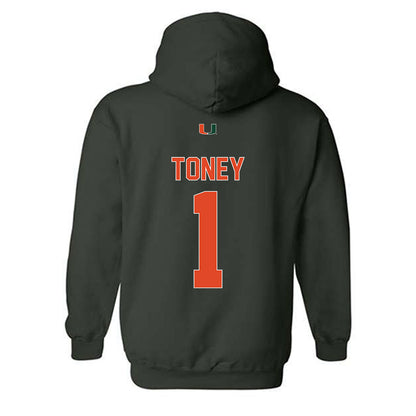 Miami - NCAA Football : Malachi Toney - Classic Shersey Hooded Sweatshirt-1
