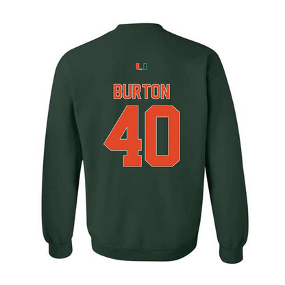 Miami - NCAA Football : Brennan Burton - Classic Shersey Crewneck Sweatshirt-1