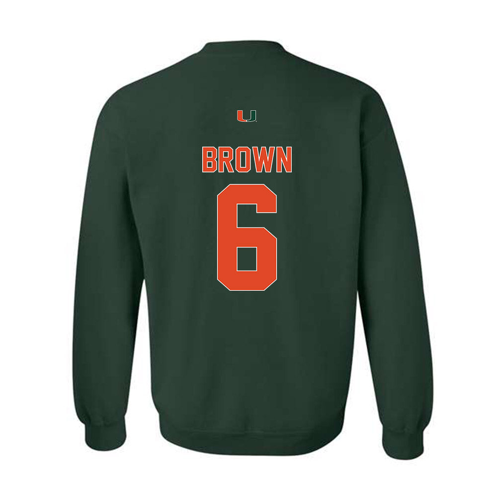 Miami - NCAA Football : CharMar Brown - Classic Shersey Crewneck Sweatshirt-1