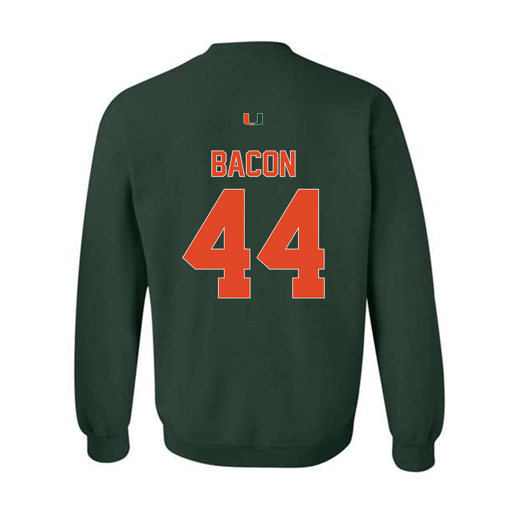 Miami - NCAA Football : Tyson Bacon - Classic Shersey Crewneck Sweatshirt-1