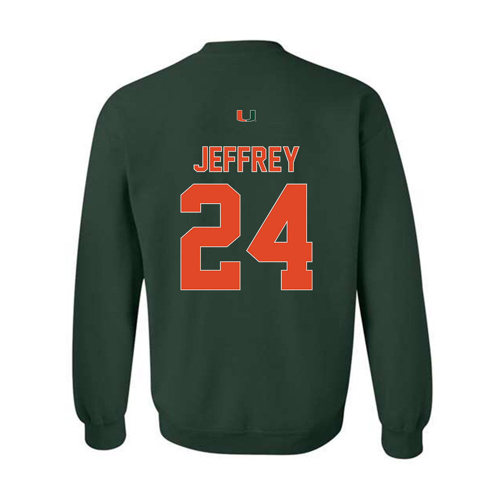 Miami - NCAA Baseball : Donavan Jeffrey - Classic Shersey Crewneck Sweatshirt-1