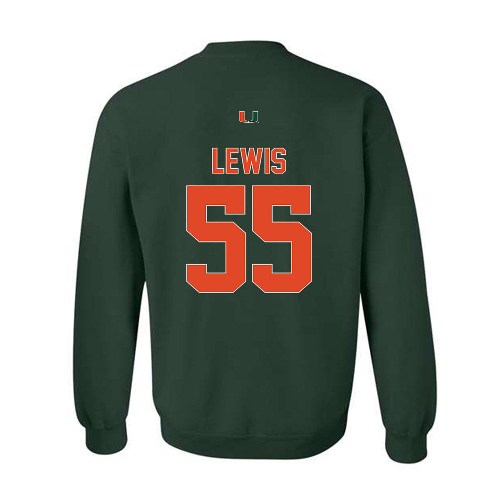 Miami - NCAA Men's Basketball : Acaden Lewis - Classic Shersey Crewneck Sweatshirt-1