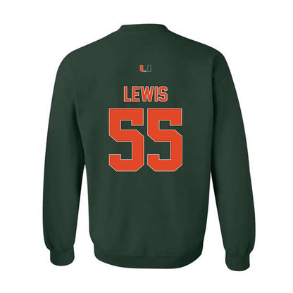 Miami - NCAA Men's Basketball : Acaden Lewis - Classic Shersey Crewneck Sweatshirt-1