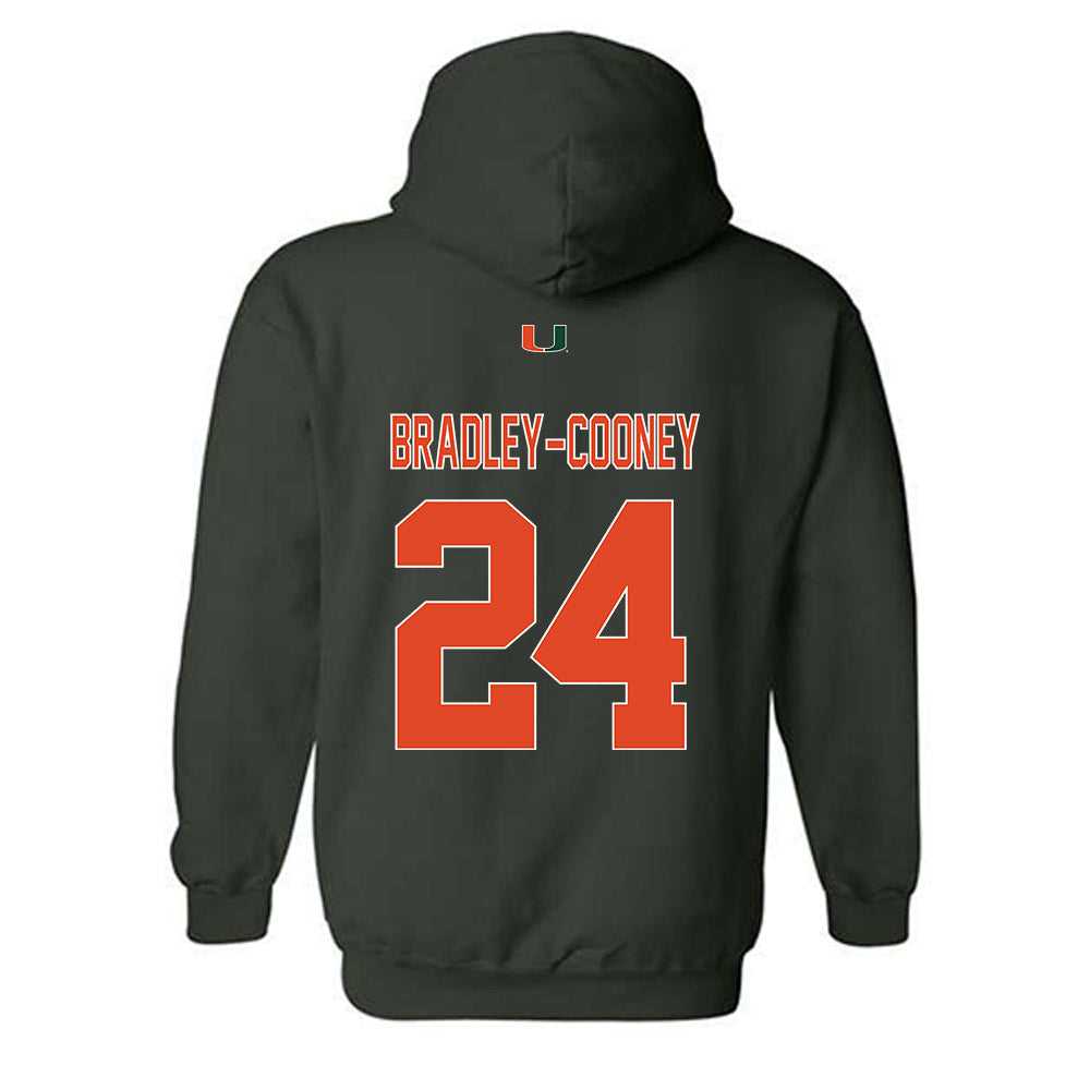 Miami - NCAA Baseball : Packy Bradley-Cooney - Classic Shersey Hooded Sweatshirt-1