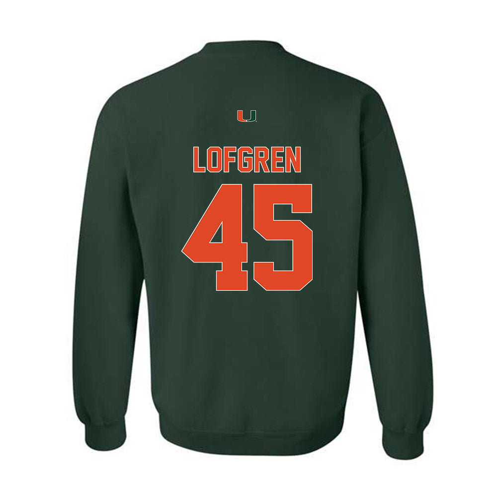 Miami - NCAA Baseball : Brixton Lofgren - Classic Shersey Crewneck Sweatshirt-1