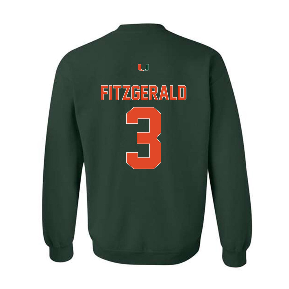 Miami - NCAA Football : Bryce Fitzgerald - Classic Shersey Crewneck Sweatshirt-1