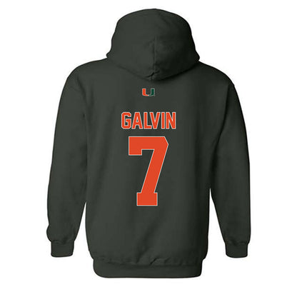 Miami - NCAA Baseball : Max Galvin - Classic Shersey Hooded Sweatshirt-1