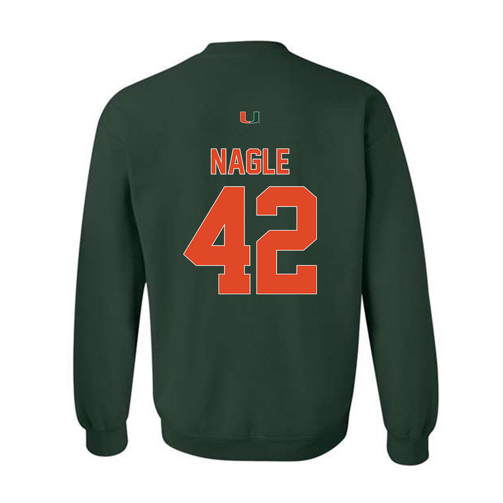 Miami - NCAA Football : Logan Nagle - Classic Shersey Crewneck Sweatshirt-1