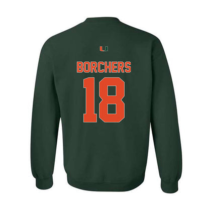Miami - NCAA Football : Joe Borchers - Classic Shersey Crewneck Sweatshirt-1
