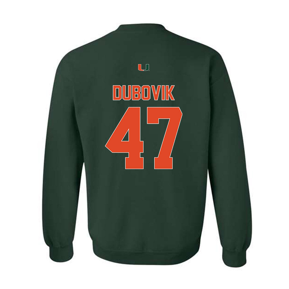 Miami - NCAA Baseball : Dylan Dubovik - Classic Shersey Crewneck Sweatshirt-1