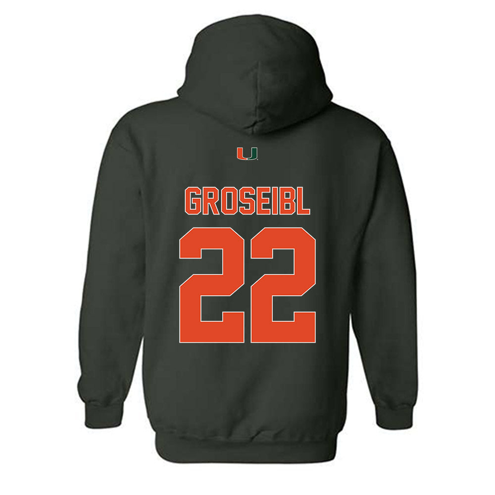 Miami - NCAA Women's Soccer : Sara Groseibl - Classic Shersey Hooded Sweatshirt-1