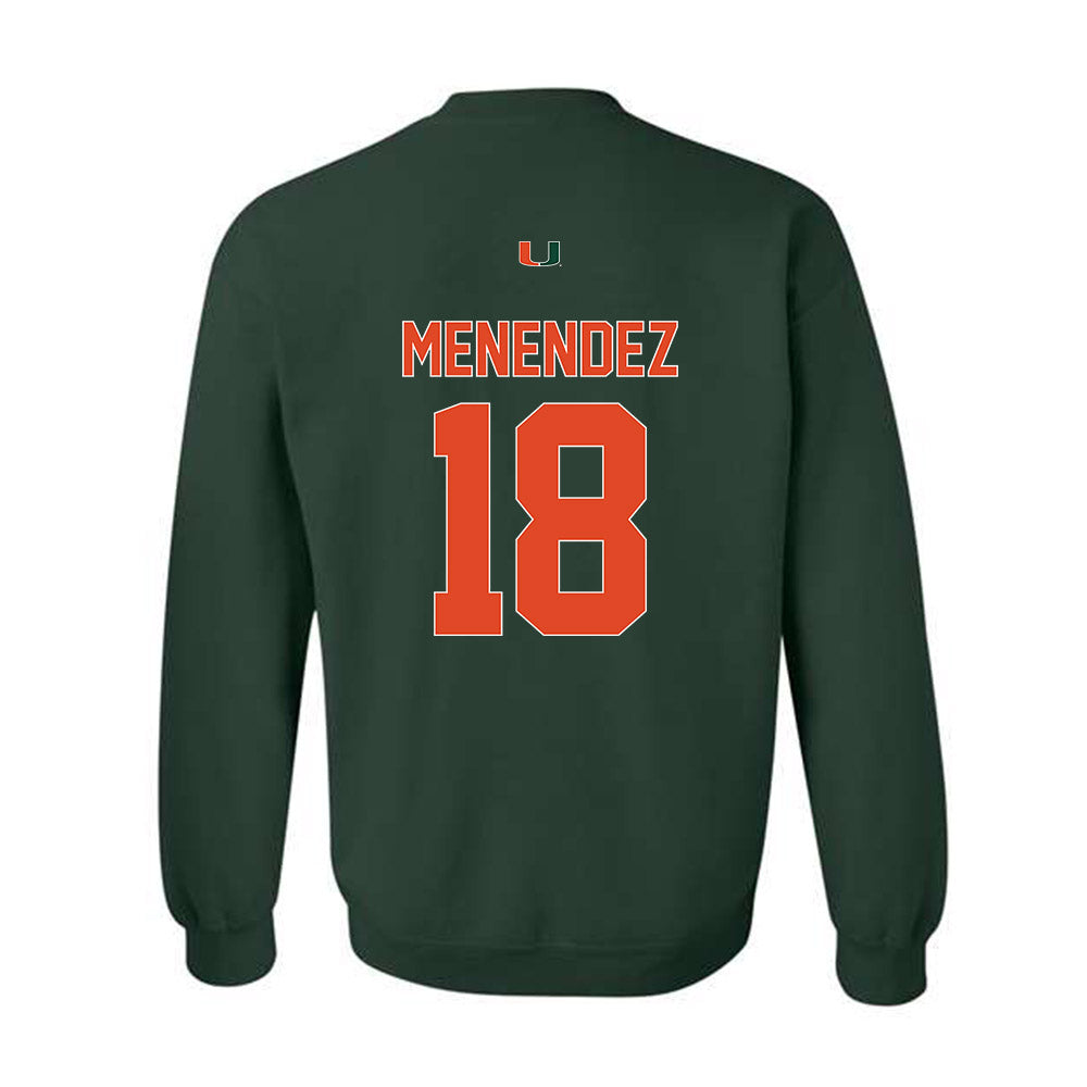 Miami - NCAA Baseball : Frank Menendez - Classic Shersey Crewneck Sweatshirt-1