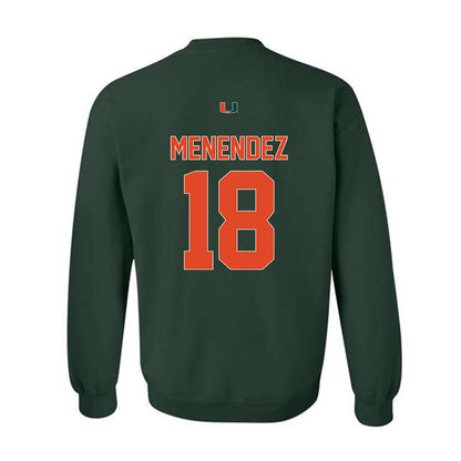 Miami - NCAA Baseball : Frank Menendez - Classic Shersey Crewneck Sweatshirt-1
