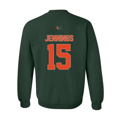 Miami - NCAA Football : Brody Jennings - Classic Shersey Crewneck Sweatshirt-1